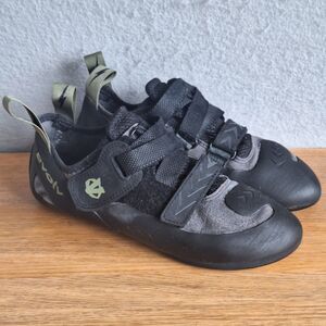 Evolv Kronos Rock Climbing Shoes Men 9.5 Womens 10.5 US 42.5 EU Black Green